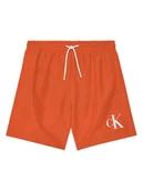 Spodenki damskie - Calvin Klein Swimwear Szorty kąpielowe KV0KV00056 Pomarańczowy Regular Fit - miniaturka - grafika 1