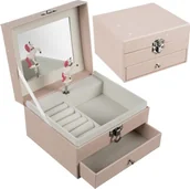 Pudełka i szkatułki - Kruzzel Szkatułka/ kuferek na biżuterię z pozytywką 22903 - miniaturka - grafika 1