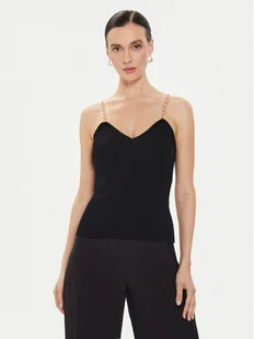 Morgan Top 241-MUSTO Czarny Slim Fit - Koszulki i topy damskie - miniaturka - grafika 1