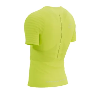 COMPRESSPORT Koszulka biegowa RACING SS T-SHIRT safe yellow - Bielizna sportowa męska - miniaturka - grafika 6