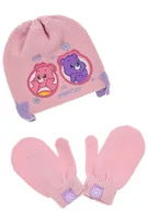 Czapki damskie - Czapka zimowa i rękawiczki dla niemowlęcia Care Bears różowa rozmiar 50 cm - miniaturka - grafika 1