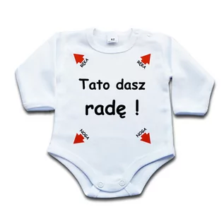 Body dla niemowląt - Tato dasz radę - body niemowlęce - 74 dł - grafika 1