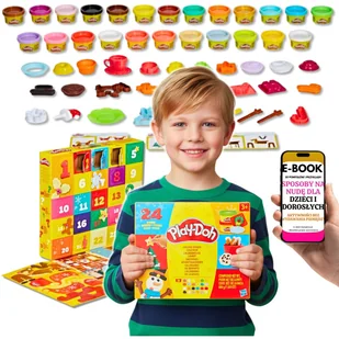 Świąteczny Kalendarz Adwentowy Ciastolina Play Doh Hasbro Prezent Dla Syna Córki + Ebook-3 - Ozdoby bożonarodzeniowe - miniaturka - grafika 1