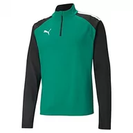 Koszulki męskie - Puma Bluza męska Teamliga 14 Zip Top Pepper Green Black l 657236 - miniaturka - grafika 1