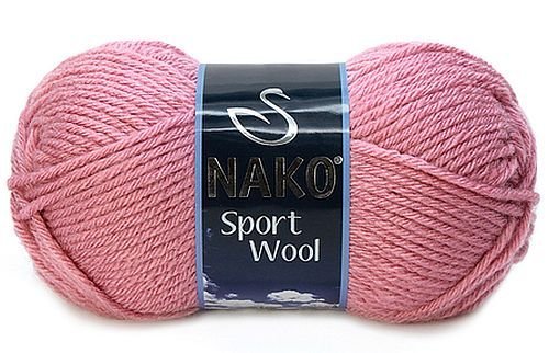 włóczka SPORT WOOL kolor: 2276 / delikatny róż