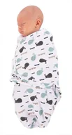 Otulacze - BO JUNGLE B-Wrap otulacz Ocean Whales small do 4 m-cy B172500 - miniaturka - grafika 1