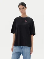 Koszulki i topy damskie - BOSS T-Shirt C_Eboyfriend_4 50540441 Czarny Oversize - miniaturka - grafika 1
