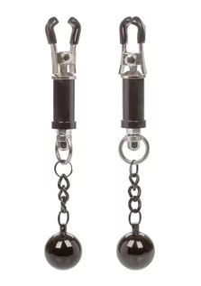 Akcesoria BDSM - CalExotics weighted twist nipple clamps - Klipsy na sutki z odważnikami  << DYSKRETNIE   |   DOSTAWA 24h   |  GRATISY - grafika 1