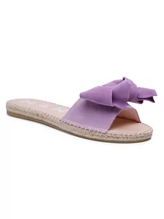 Klapki i japonki damskie - Manebi Espadryle Sadals With Bow M 3.8 J0 Fioletowy - grafika 1