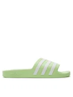 Klapki i japonki damskie - adidas Klapki adilette Aqua Slides IF6046 Zielony - miniaturka - grafika 1