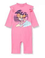 Stroje kąpielowe - NAME IT Girl's NMFMIRI PAWPATROL 3/4 UV Suit CPLG kostium kąpielowy, Knockout Pink, 92, Różowy, 92 cm - miniaturka - grafika 1
