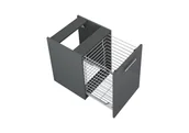 Szafki łazienkowe - Szafka łazienkowa pod blat z koszem na pranie Roca Kwadro Plus 40 cm antracyt połysk A857973153 - miniaturka - grafika 1