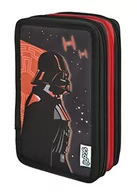 Piórniki - Scooli Star Wars Tripledecker – wypełniony piórnik z długopisami Eberhard Faber – stylowy piórnik z motywem – piórnik na kredki i ołówki – idealny do użytku szkolnego - miniaturka - grafika 1