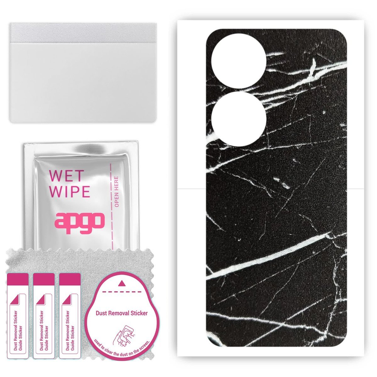 Folia naklejka skórka strukturalna na TYŁ do Honor X7b - Marmur Ciemny - apgo SKINS