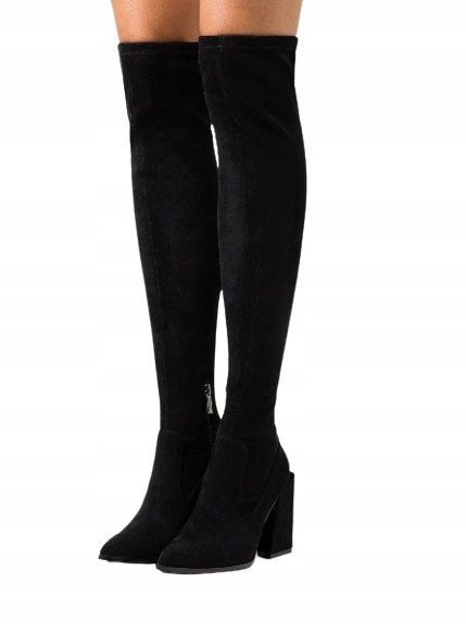 STEVE MADDEN KOZAKI DAMSKIE CZARNE OBCAS 39 12EA