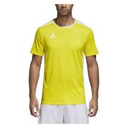 Gadżety dla kibiców - Adidas męska koszulka entrada 18 - s yellow/white CD8390 - miniaturka - grafika 1