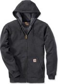 Bluzy męskie - Carhartt Bluza Carhartt Midweight Hooded ZIP Carbon - miniaturka - grafika 1