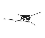 Lampy sufitowe - Brilagi - LED Plafon STRIPES LED/30W/230V czarne - miniaturka - grafika 1