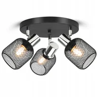 Lampy sufitowe - Lampa Sufitowa Żyrandol Plafon Vintage LOFT Reflektor 444-EG3 E27 Z Siatki - miniaturka - grafika 1