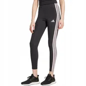Legginsy - Legginsy damskie adidas Essentials 3-Stripes Cotton czarne JW1815 XL - miniaturka - grafika 1