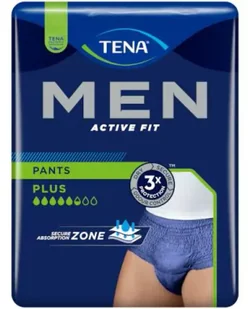 TENA Men Pants Plus Blue L/XL OTC edition, 8 sztuk - Pieluchy dla dorosłych - miniaturka - grafika 1