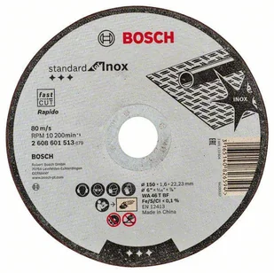 Tarcza tnąca prosta Standard for Inox 150x22,23 Bosch 2608601513 - Tarcze do pił - miniaturka - grafika 1
