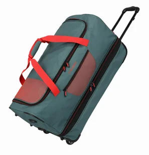 Torba Podróżna na kółkach Travelite Basic 70cm Zielony/Pomarańczowy - Torby podróżne - miniaturka - grafika 1