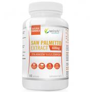 Boostery testosteronu - WISH WISH Saw Palmetto Extract 600mg 60caps - miniaturka - grafika 1