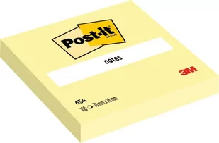 Karteczki Post-it 76x76mm (654-CY) żółte (12x100) - Etykiety samoprzylepne i bloki etykiet - miniaturka - grafika 1