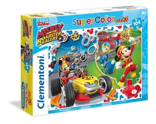 Clementoni 104 ELEMENTY MAXI Mickey &amp The Road Race 23709 - Puzzle - miniaturka - grafika 1