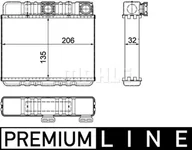 Akcesoria do klimatyzacji i ogrzewania - Wymiennik ciepła, ogrzewanie wnętrza Mahle AH 87 000P - miniaturka - grafika 1