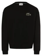 Bluzy męskie - Lacoste Bluza z aplikacją z logo Mężczyźni Bawełna czarny jednolity, 4 - miniaturka - grafika 1