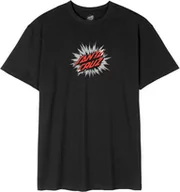 Koszulki męskie - t-shirt męski SANTA CRUZ BURST OVAL DOT FRONT TEE Black - miniaturka - grafika 1