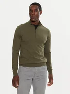 Swetry męskie - INDICODE Sweter Liliamos 35-698 Zielony Regular Fit - miniaturka - grafika 1