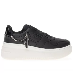 Buty Tommy Hilfiger TJW Retro Flatform Charm EN0EN02421-BDS - czarne - Trampki damskie - miniaturka - grafika 1
