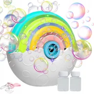 Bańki mydlane - Maszyna do baniek mydlanych LED 2000/min przenośna dla dzieci płyn - miniaturka - grafika 1