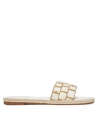 Espadryle damskie - Roxy Espadryle E6018-5 Biały - miniaturka - grafika 1
