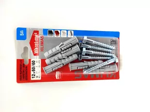 WKRĘT-MET Kołek rozporowy z wkrętem do drewna z łbem 6-kątnym 12 mm x 60 mm - Kołki - miniaturka - grafika 1