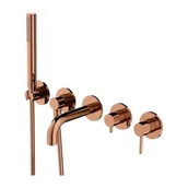 Baterie wannowe i prysznicowe - Omnires Y Bateria wannowa 5-otworowa podtynkowa miedź Y1237/1SCP - miniaturka - grafika 1