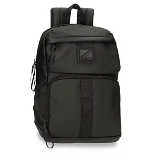 Pepe Jeans Hoxton Plecak na laptopa Adaptowany 13,3" Czarny 25x36x10 cm poliester i PU, Wielobarwny, Talla única, Adaptacyjny plecak na laptopa - Torby na laptopy - miniaturka - grafika 1