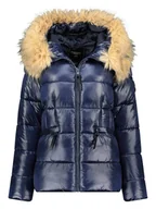 Kurtki damskie - Geographical Norway Kurtka pikowana "Dolska" w kolorze granatowym - miniaturka - grafika 1