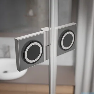 Radaway Essenza Pro Brushed Nickel Kdd kabina 100x100 cm szczotkowany nikiel 10096100-91-01L/10096100-91-01R - Kabiny prysznicowe - miniaturka - grafika 7