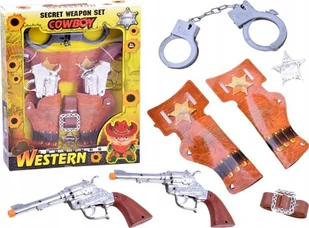 Zestaw kowboja rewolwer kowbojski pistolet ZA2452 - Zabawki militarne - miniaturka - grafika 1