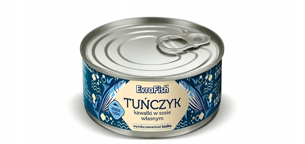 EVRA TUŃCZYK W SOSIE WŁASNYM 170G KAWAŁKI