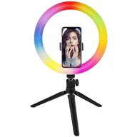 Lampy studyjne - Mozos Lampa pierścieniowa  MLM-RING-RGB LED 26cm MLM-RING-RGB - miniaturka - grafika 1