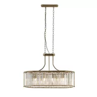Lampy sufitowe - Victoria lampa wisząca 5xE27 antyczny mosiądz 8095-5AB - miniaturka - grafika 1