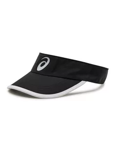 Czapki damskie - Asics Daszek Performance Visor 3043A018 Czarny - grafika 1