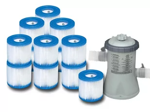 Pompa filtrująca 1250 l/h Intex28602 +filtry 12szt - Akcesoria do basenów - miniaturka - grafika 1