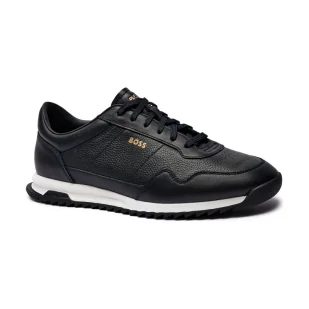 BOSS BLACK Skórzane sneakersy Zayn_Lowp_lttb - Moda i Uroda OUTLET - miniaturka - grafika 1