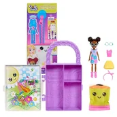 Lalki dla dziewczynek - Polly Pocket Mała Stylistka Przenośna Walizeczka Z Akcesoriami - miniaturka - grafika 1